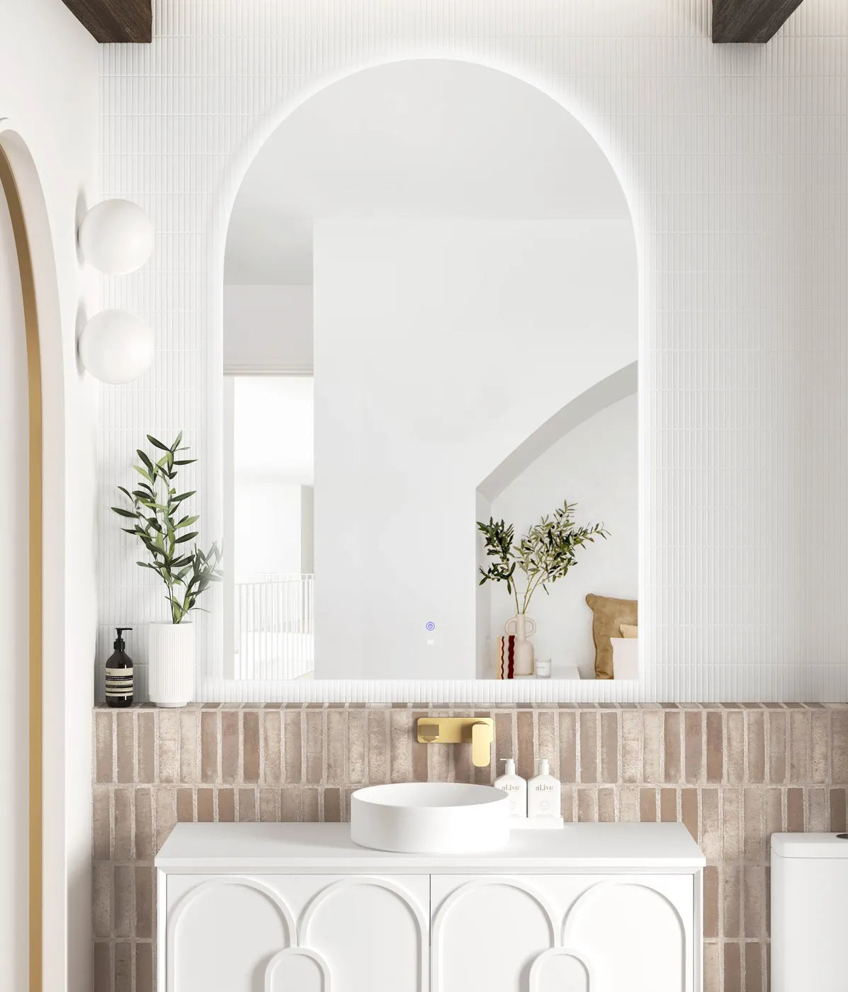 Archie LED Frameless Mirror - Neche Interiors