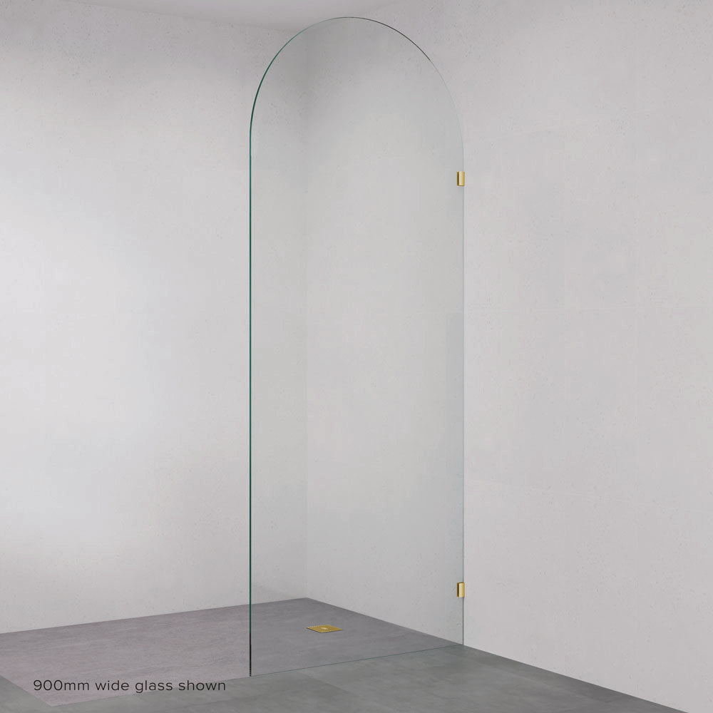 Arch Fixed Frameless Glass Shower Panel
