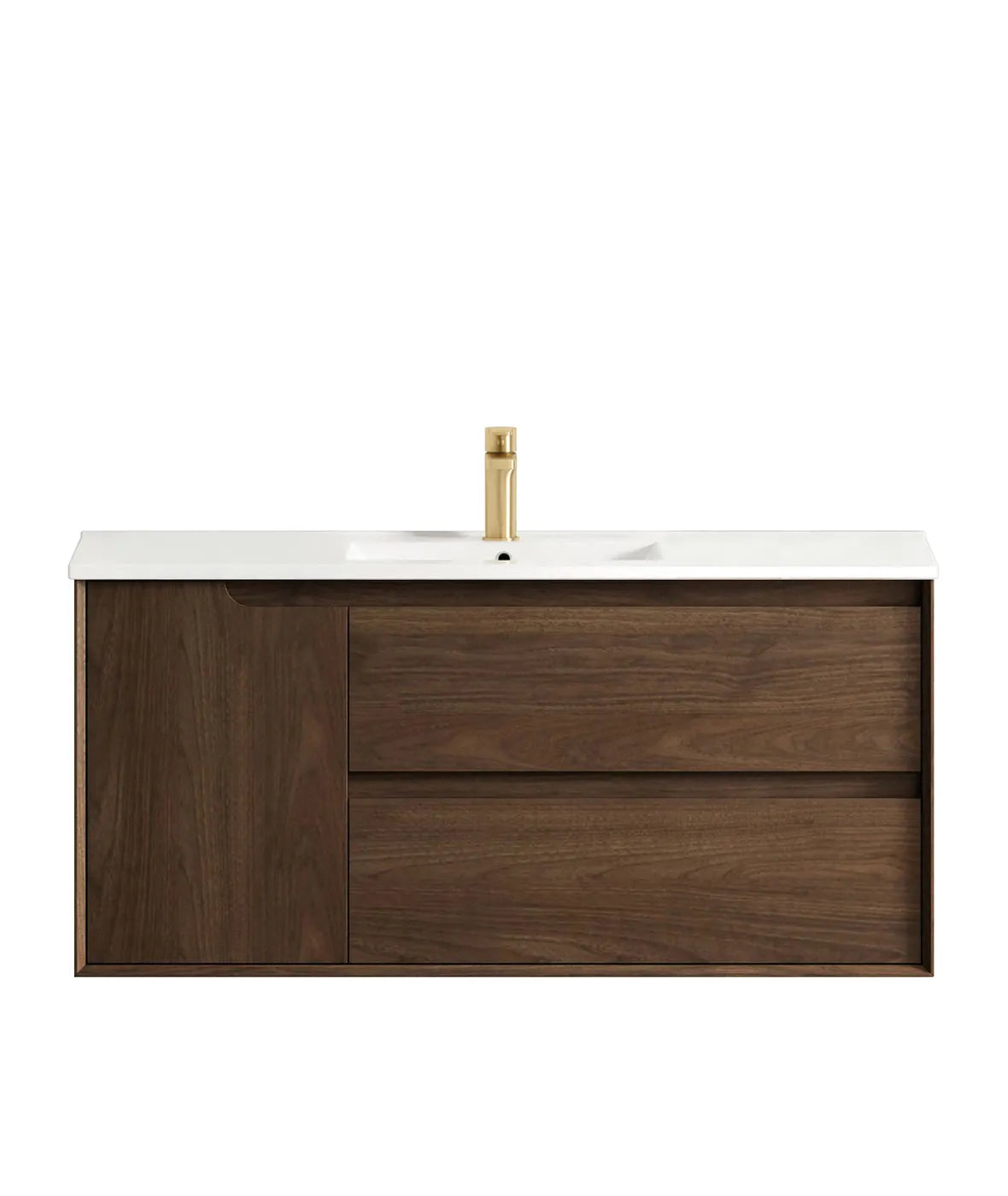Byron Sable Walnut Wall Hung Vanity - Neche Interiors