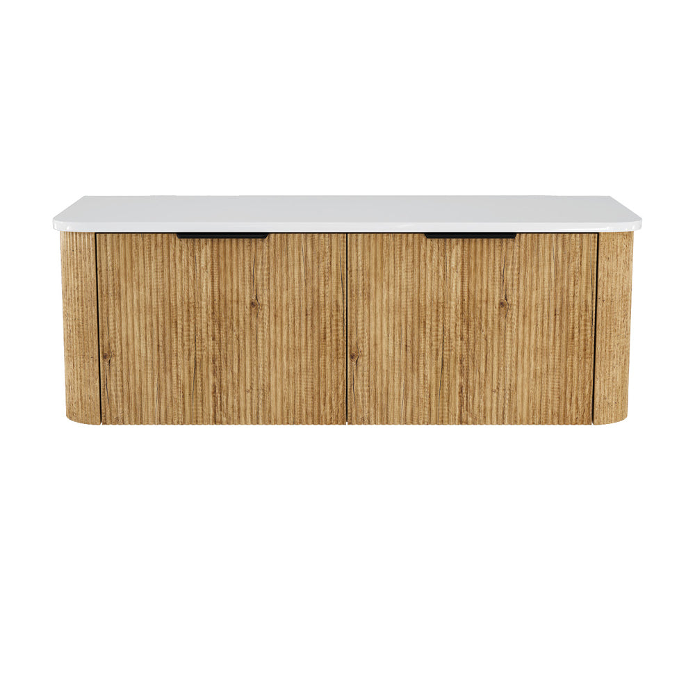 Minka Curved Scandi Oak Cabinet