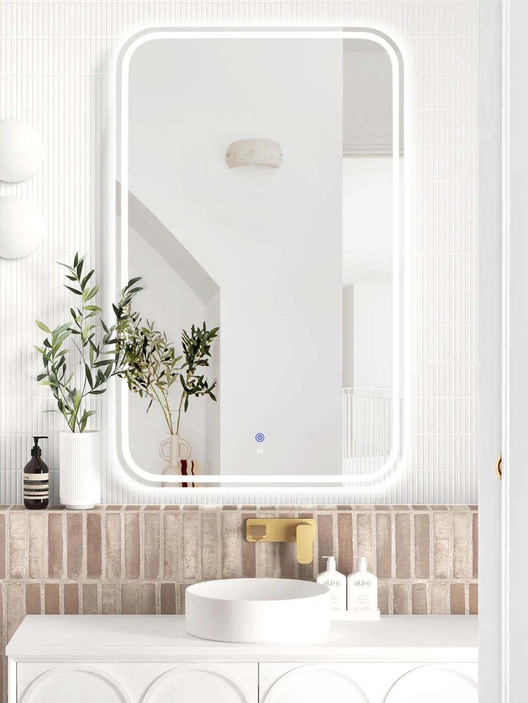 Newport LED Frameless Mirror - Neche Interiors