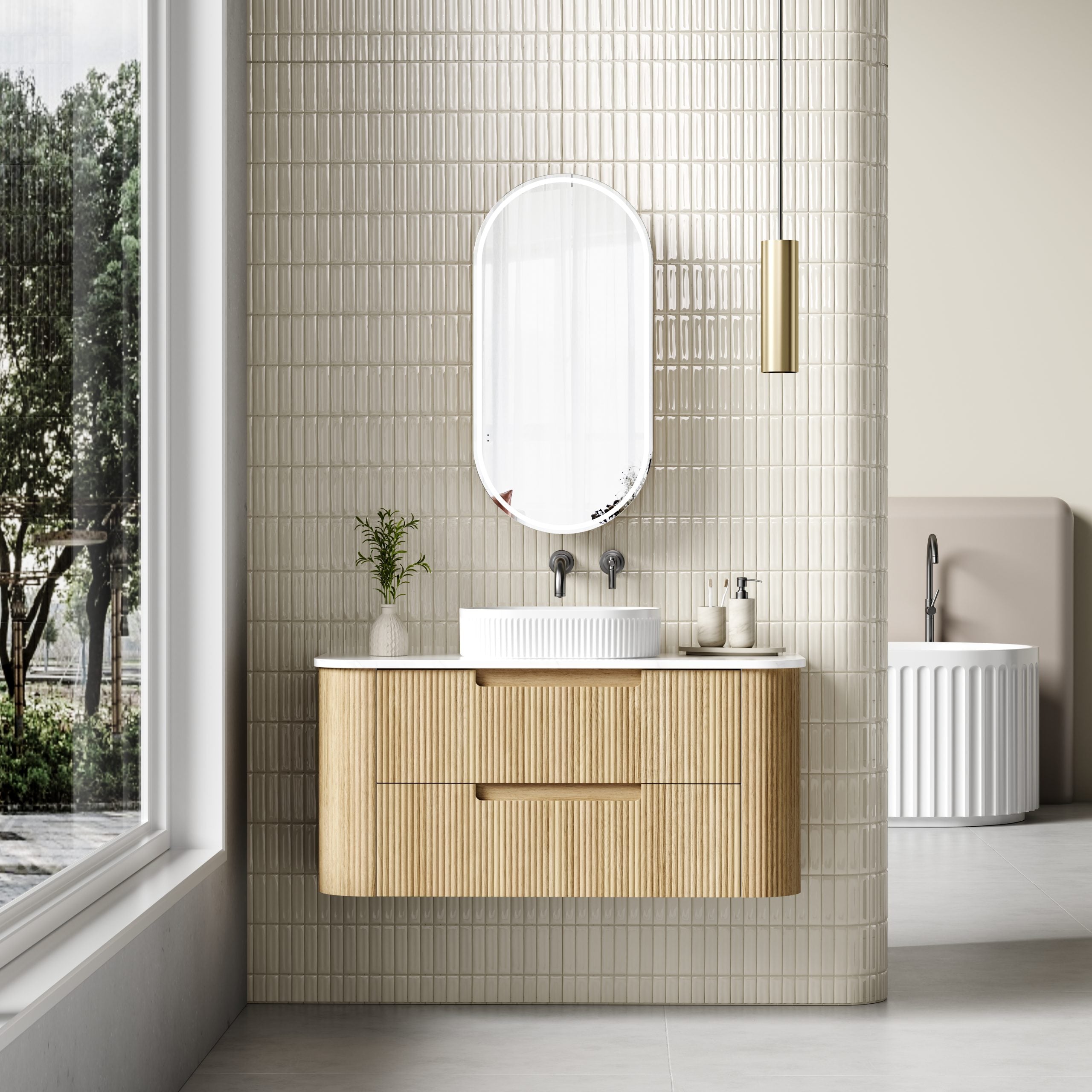 Varcelli Tier Wall Hung Vanity - Neche Interiors