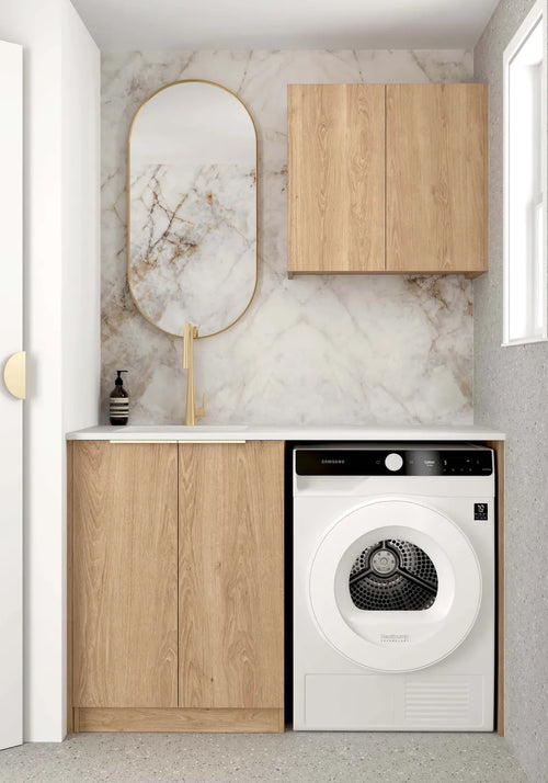 Byron/Bondi Natural Oak Laundry Kit