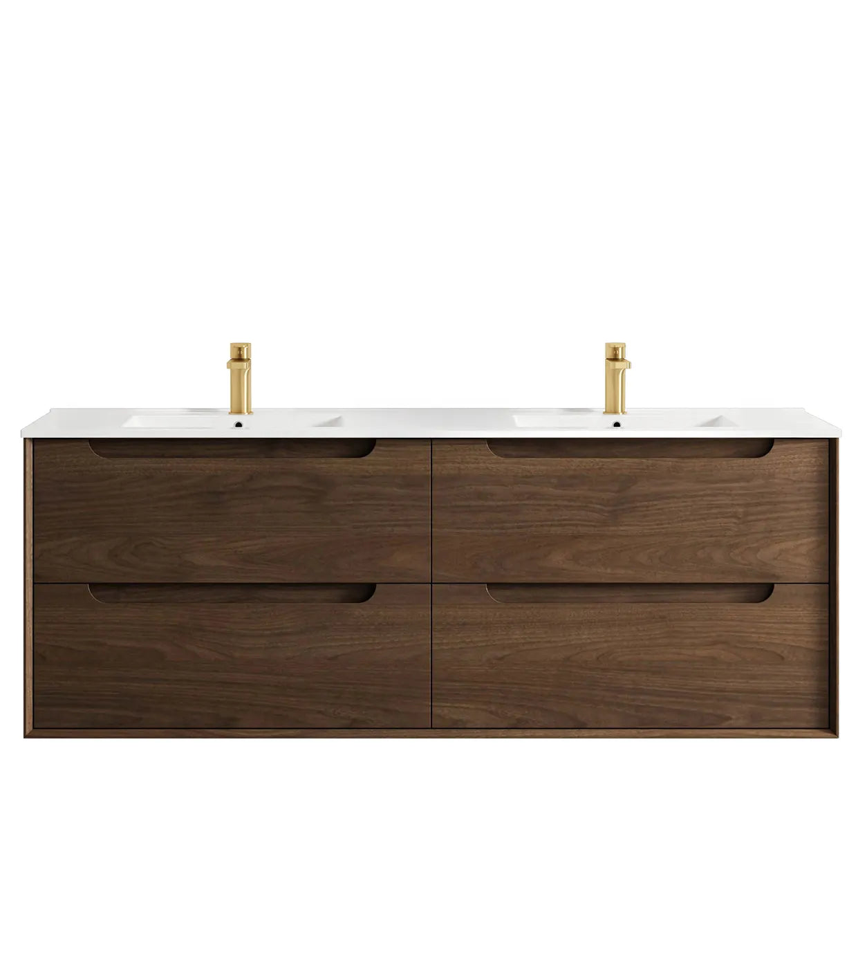 Byron Sable Walnut Wall Hung Vanity - Neche Interiors
