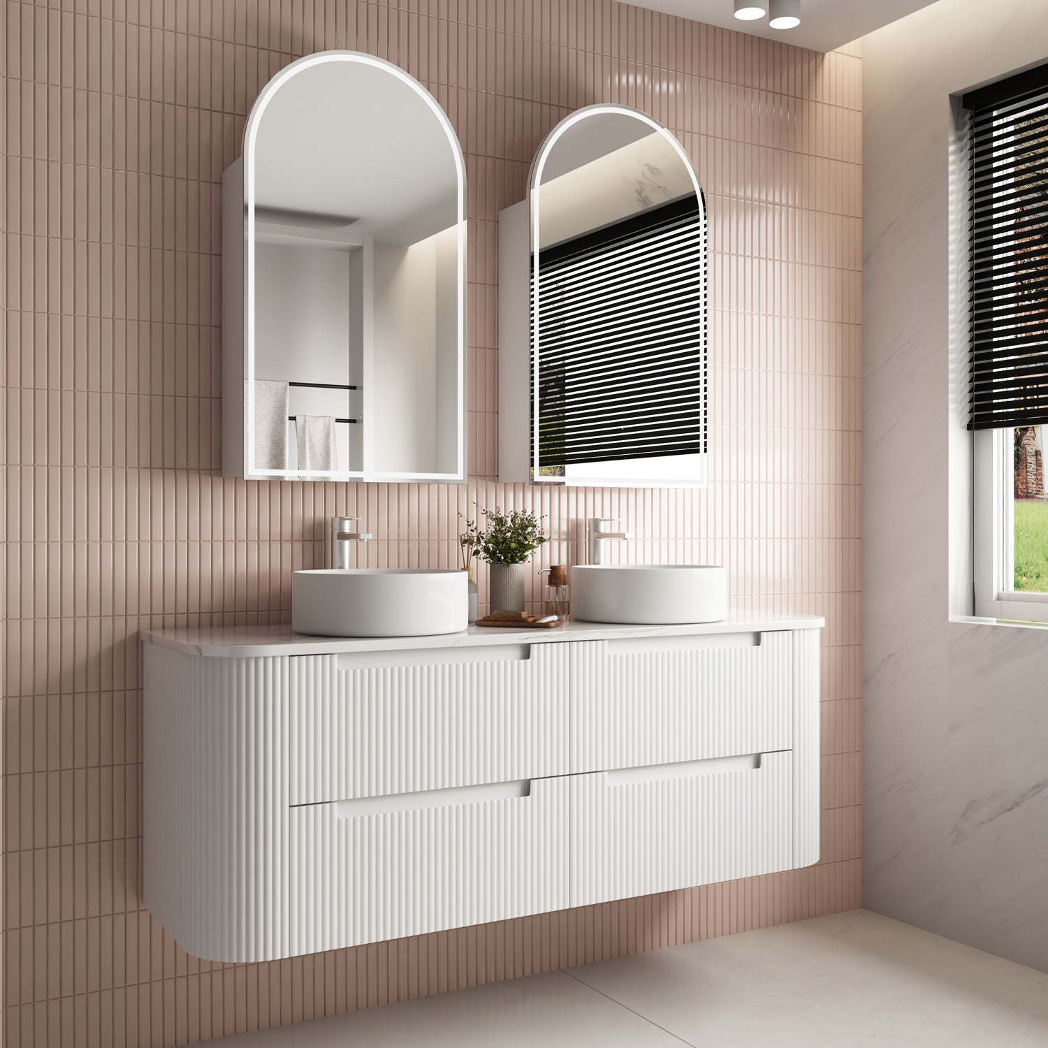 Curva Wall Hung Vanity - Neche Interiors