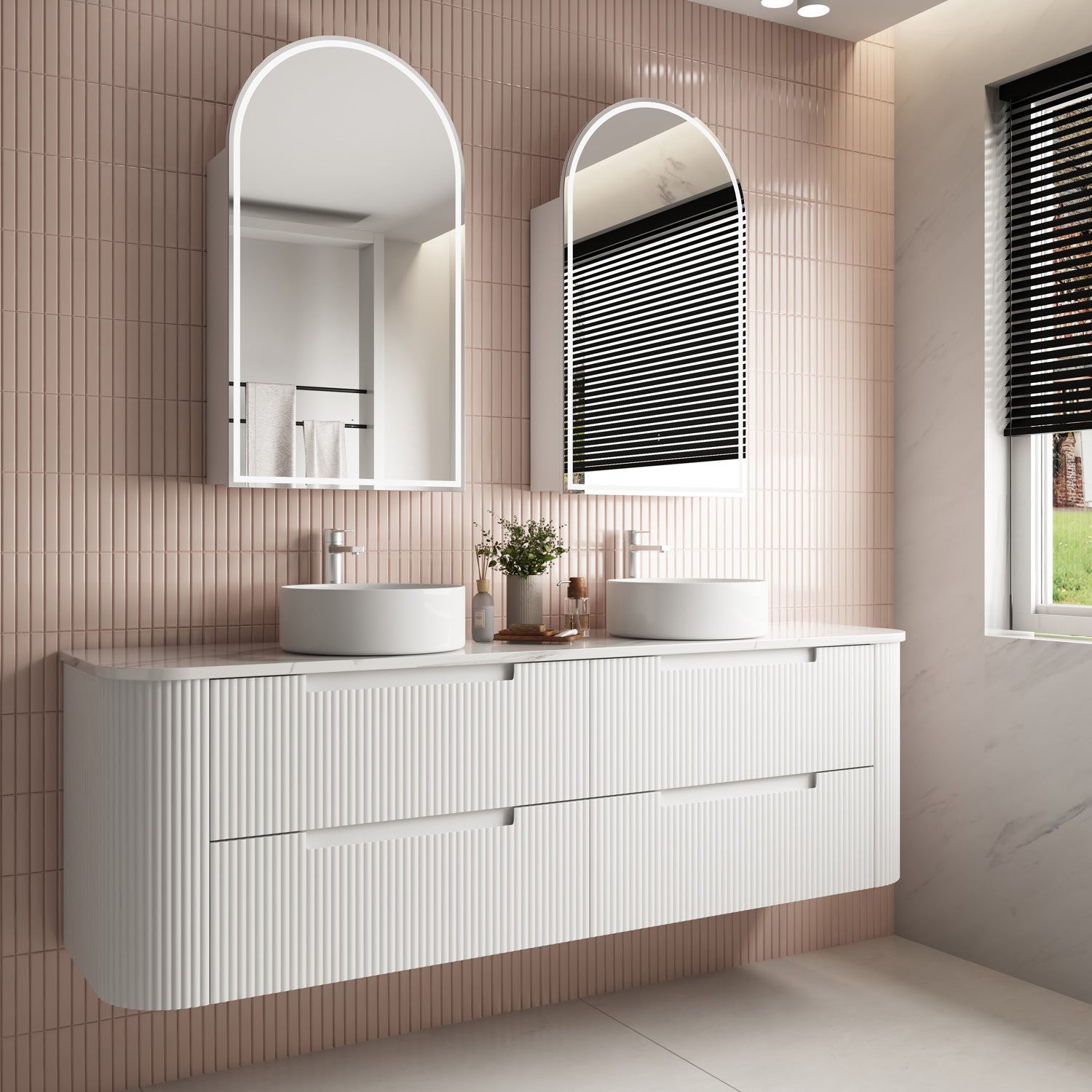Curva Wall Hung Vanity - Neche Interiors