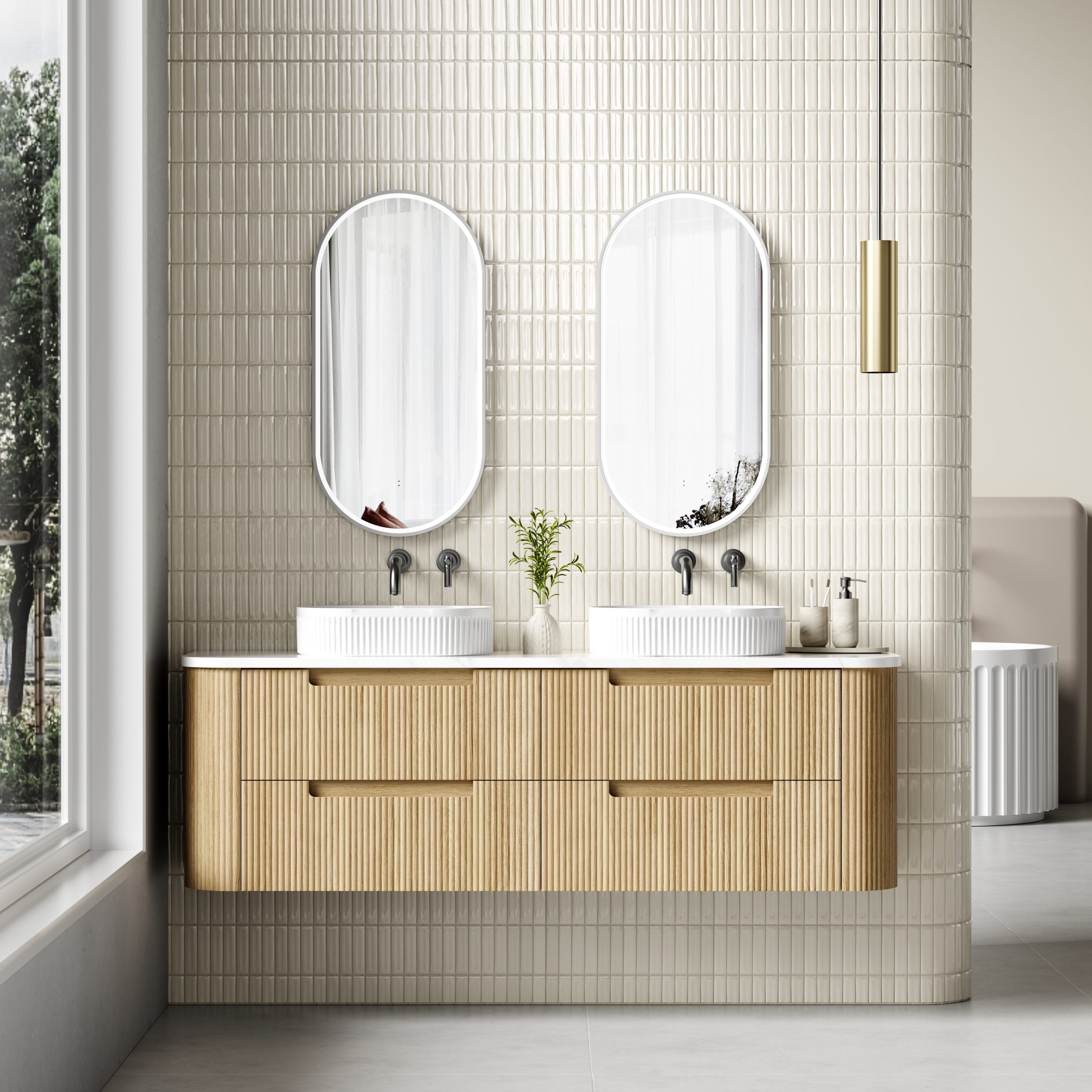 Varcelli Tier Wall Hung Vanity - Neche Interiors