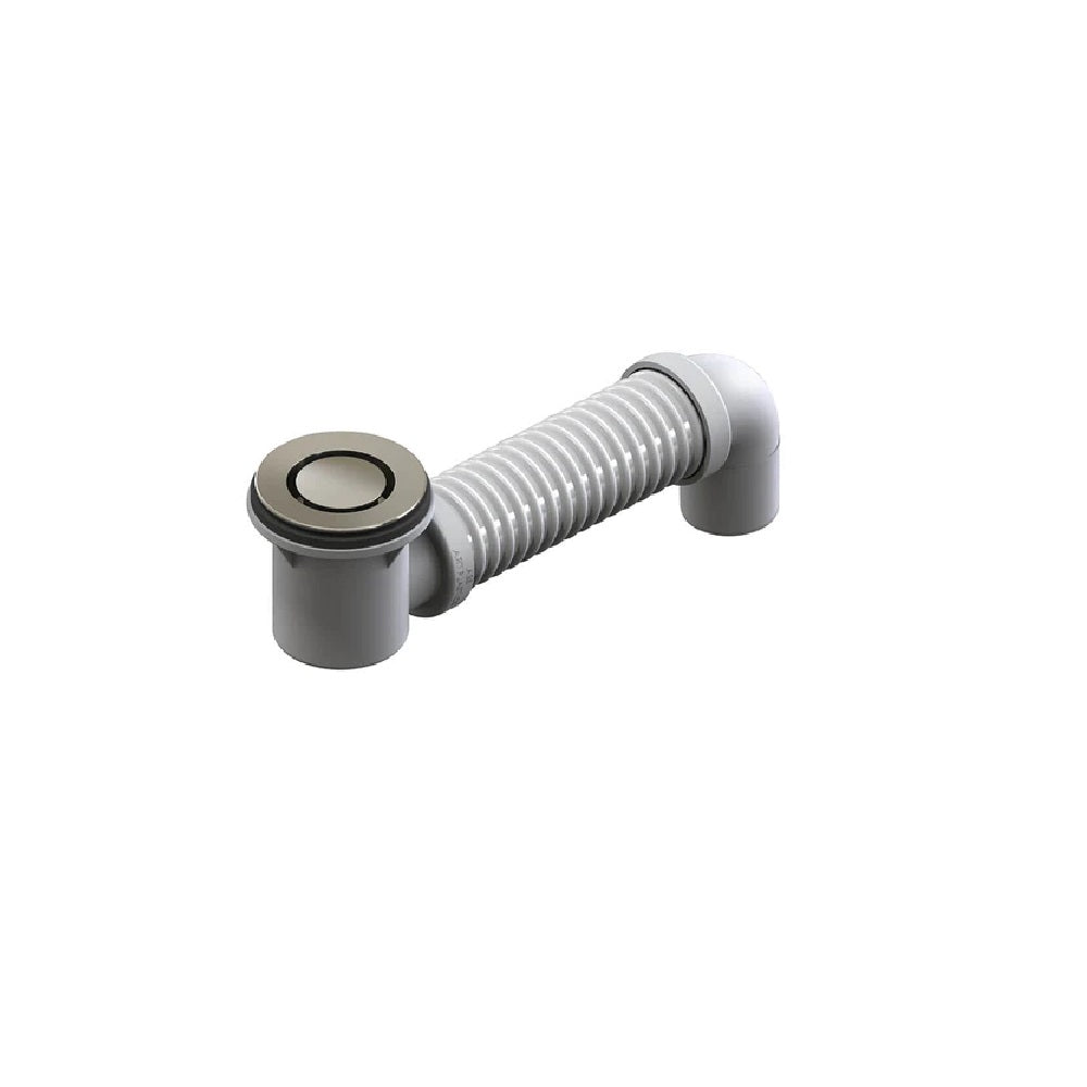 Art Australia 40mm Bath Bend Pop Down with Connector - Satin Chrome