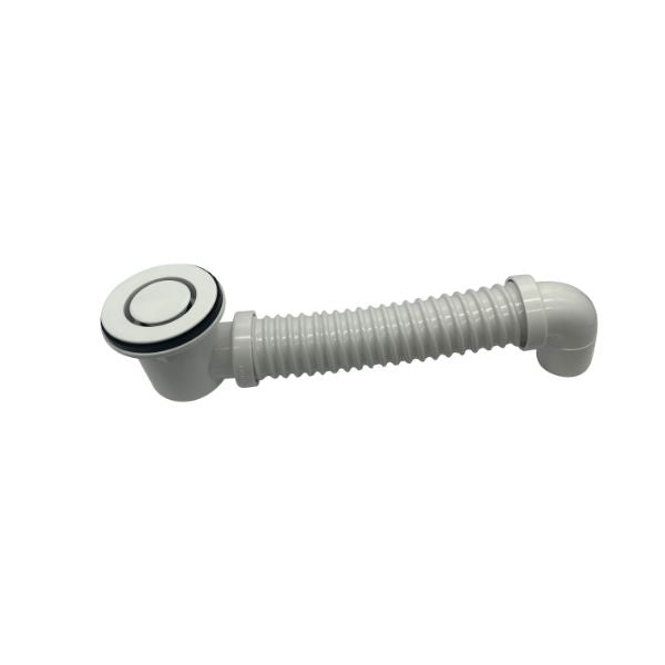 Art Australia 40mm Bath Bend Pop Down with Connector - Gloss White
