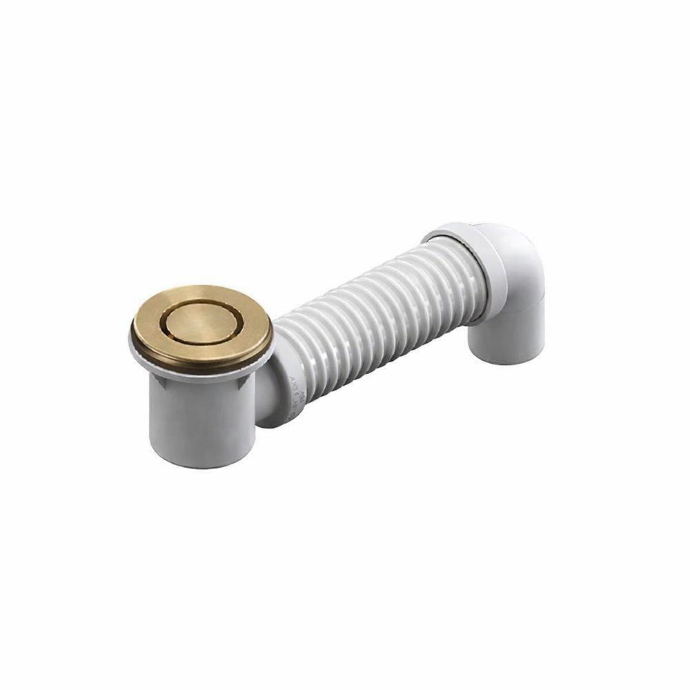 Art Australia 40mm Bath Bend Pop Down with Connector - Brushed Brass
