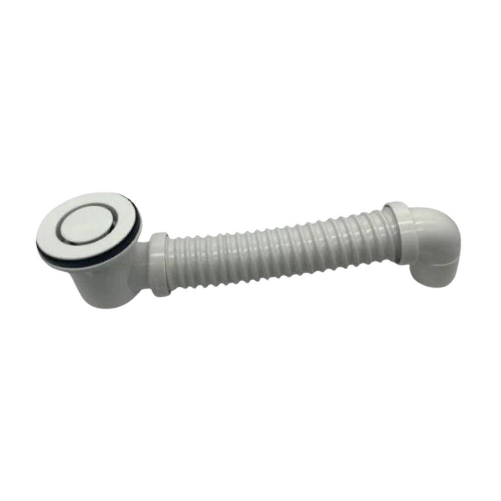 Art Australia 40mm Bath Bend Pop Down with Connector - Matt White