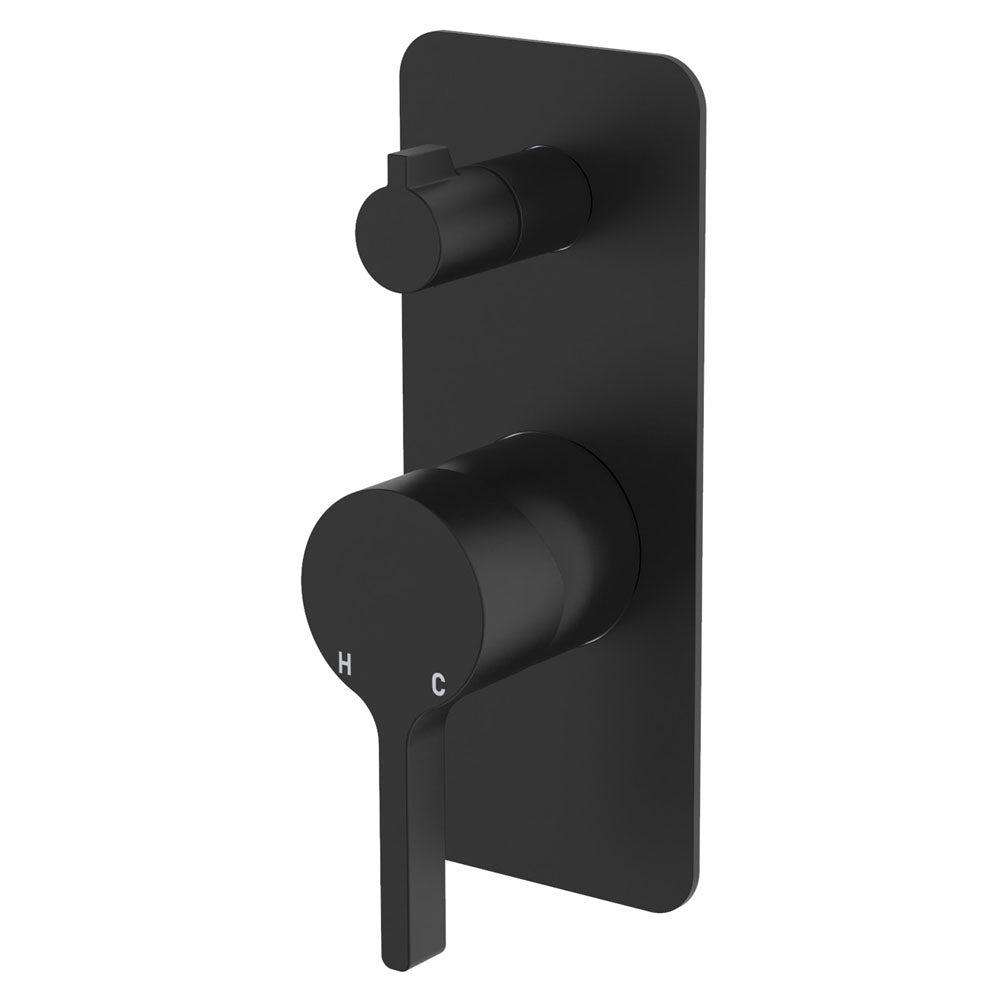 Sansa Wall Diverter Mixer, Rectangular Plate