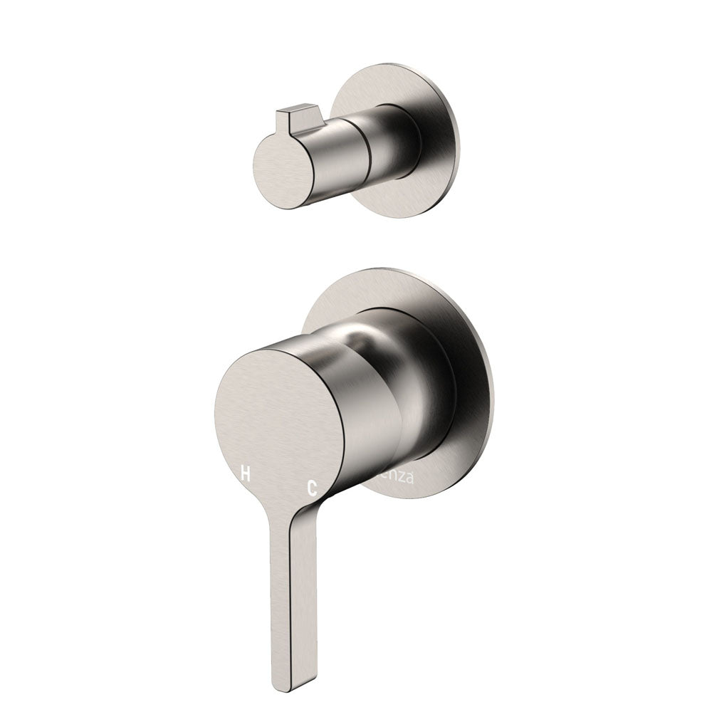 Sansa Wall Diverter Mixer, Small Round Plates