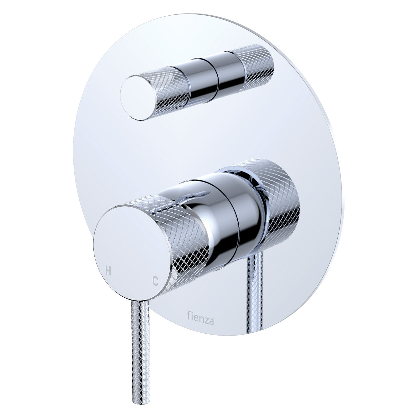 Axle Wall Diverter Mixer, Large Round Plate - Neche Interiors