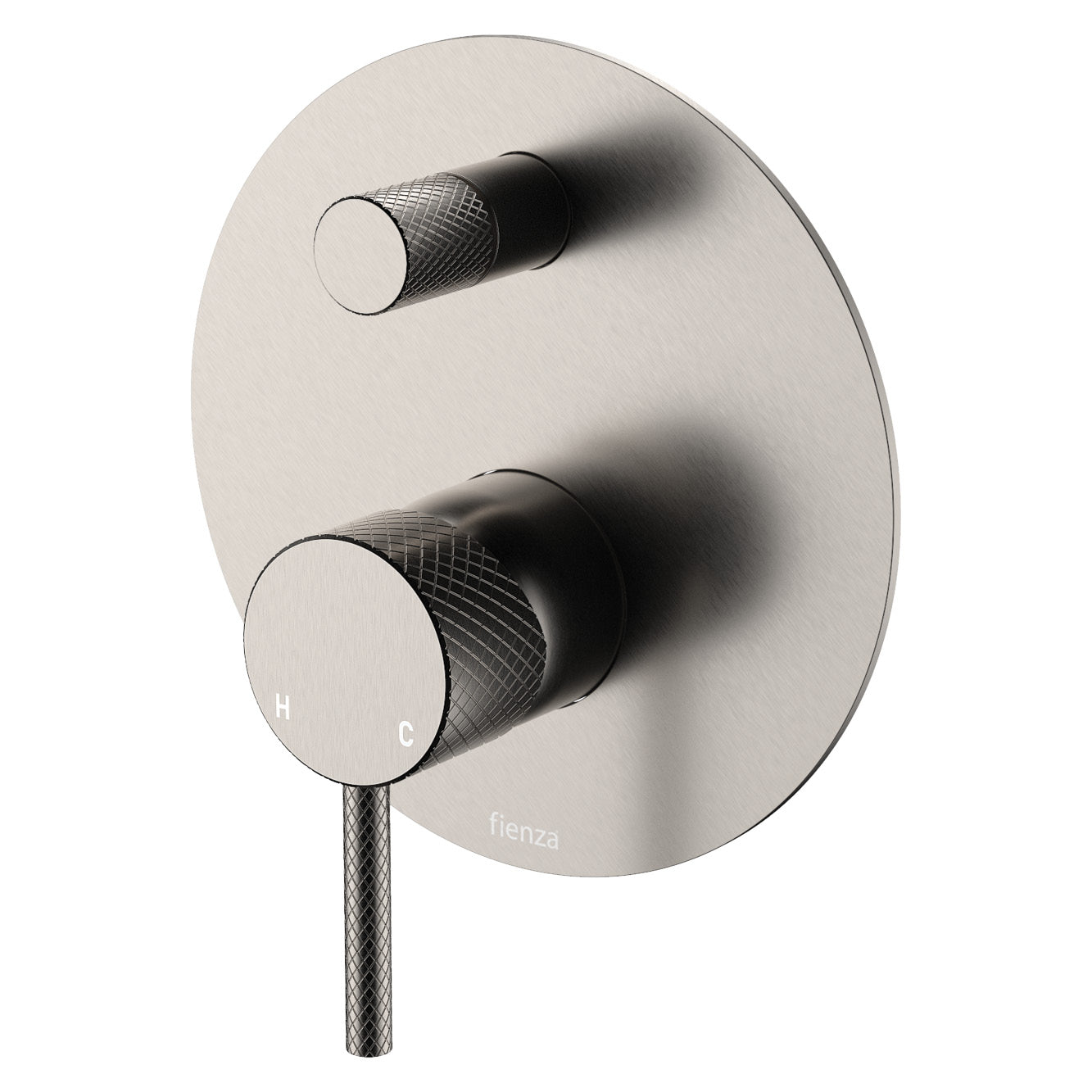 Axle Wall Diverter Mixer, Large Round Plate