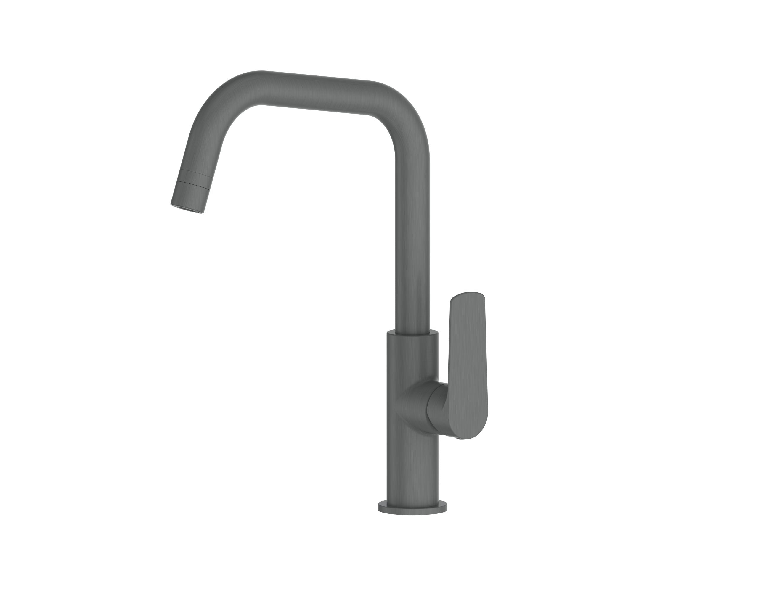 Novi Gooseneck Sink Mixer - PVD Gun Metal (LF24203540GM)