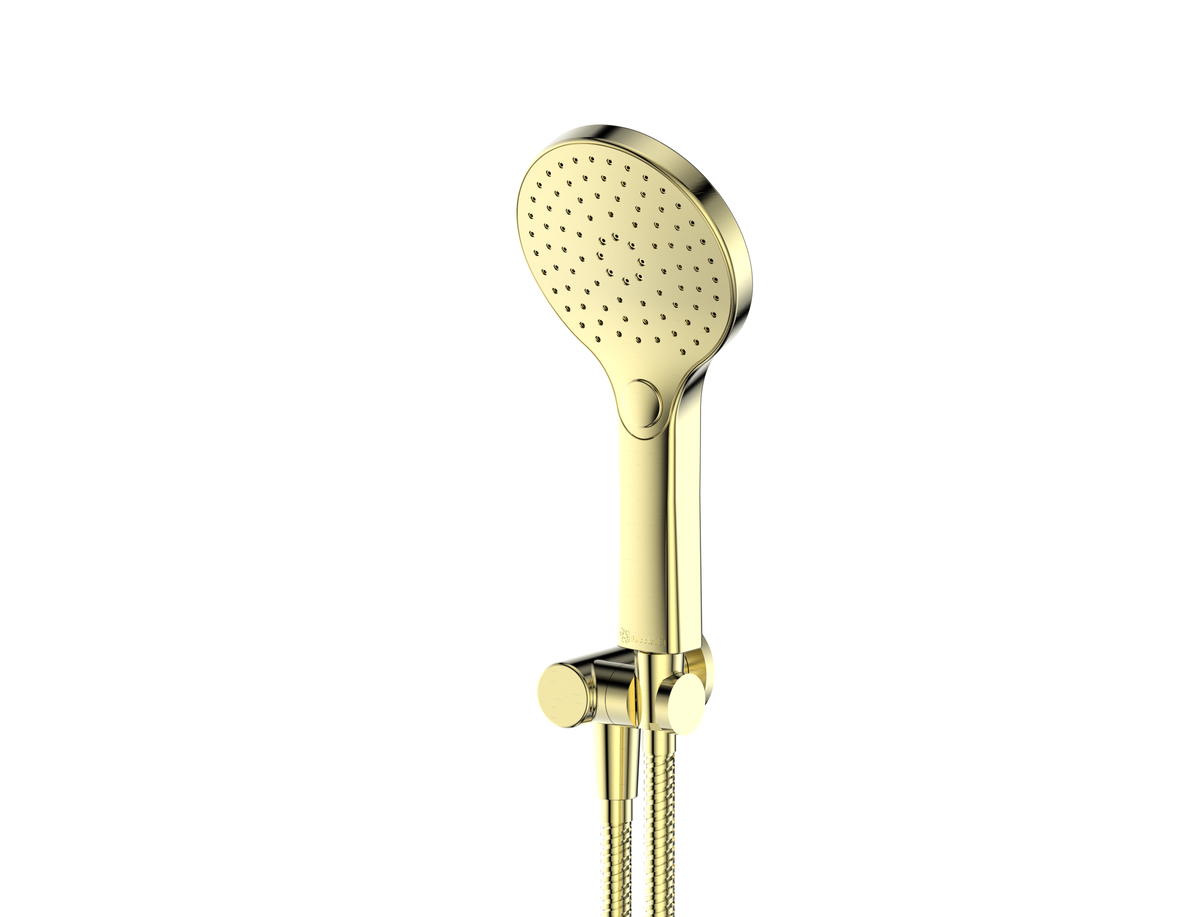Ashmore Bubblejet Handshower on WOB - PVD Brushed Brass (238202BB)