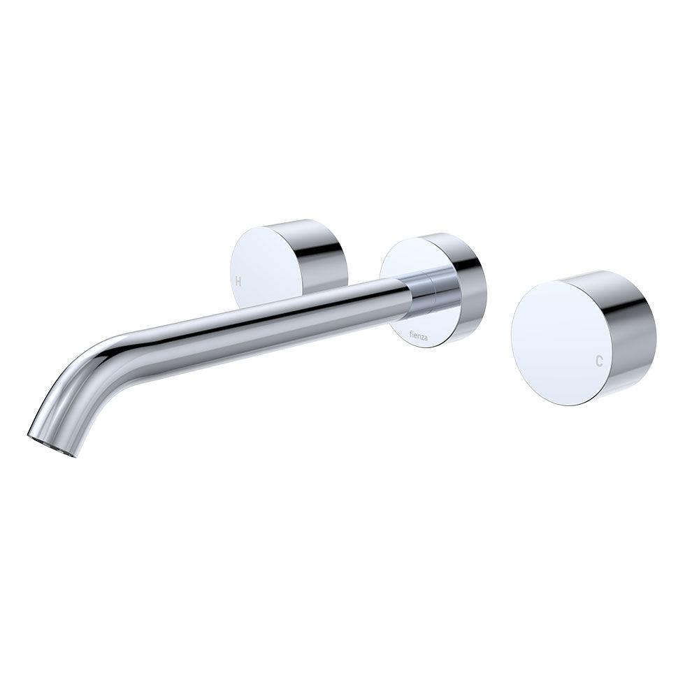 Kaya Wall Set, Round Taps, 220mm Outlet