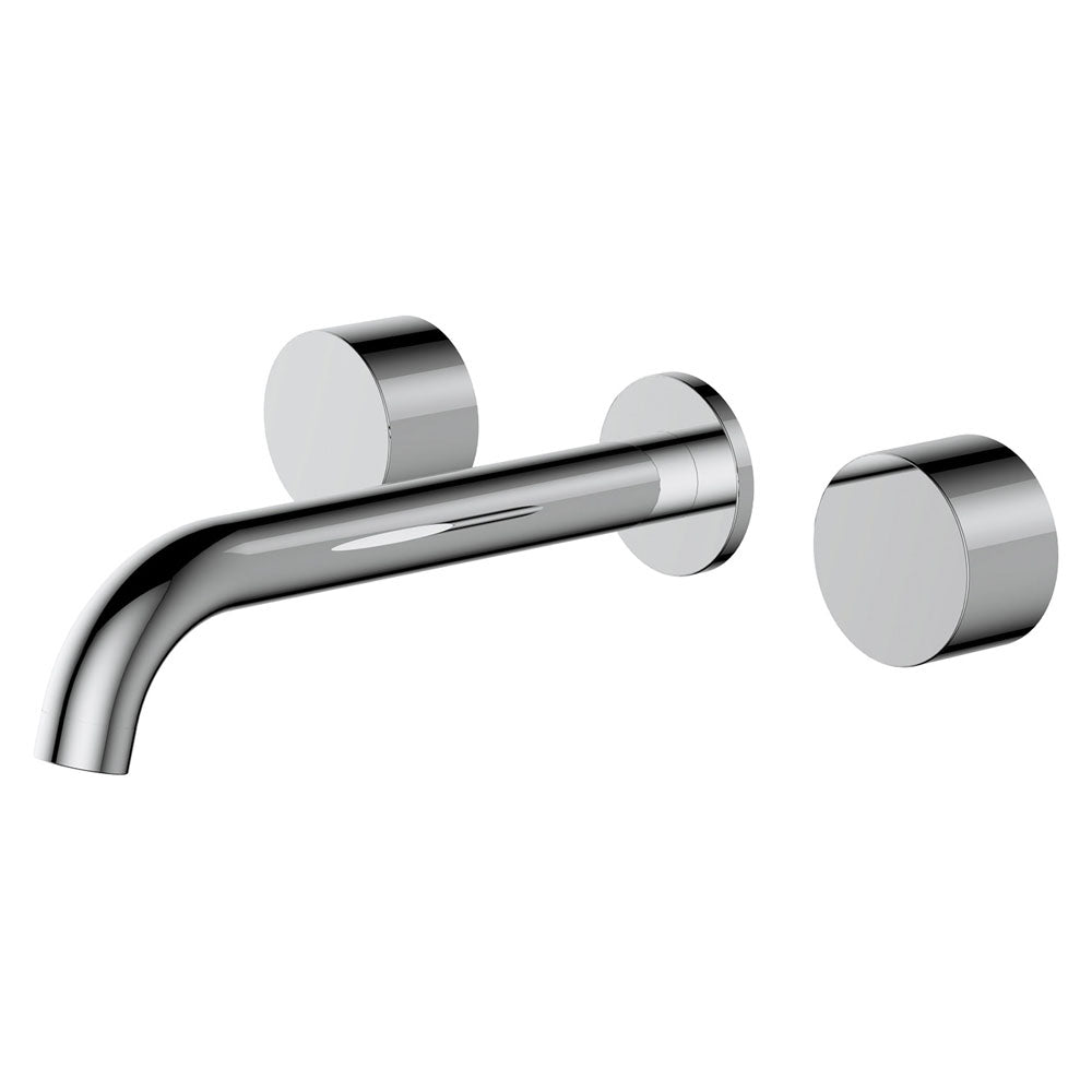 Kaya Wall Set, Round Taps, 180mm Outlet