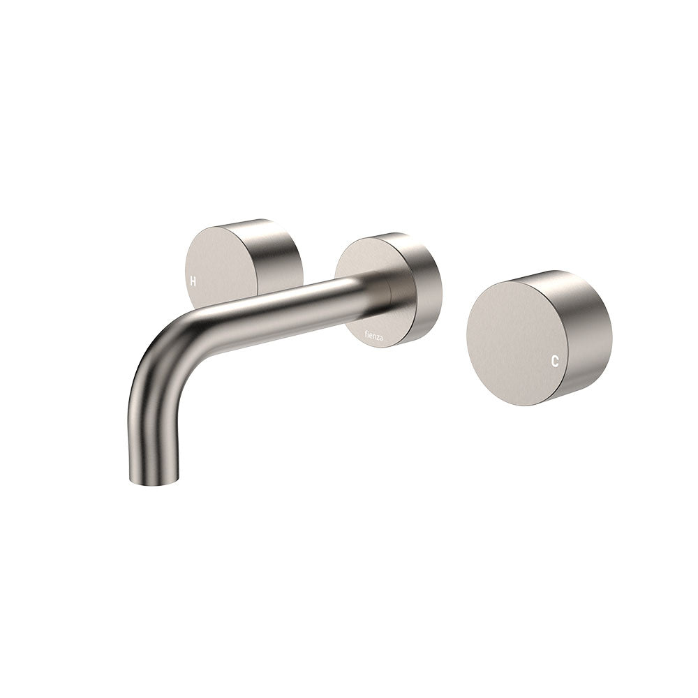 Kaya Wall Set, Round Taps, 130mm Outlet