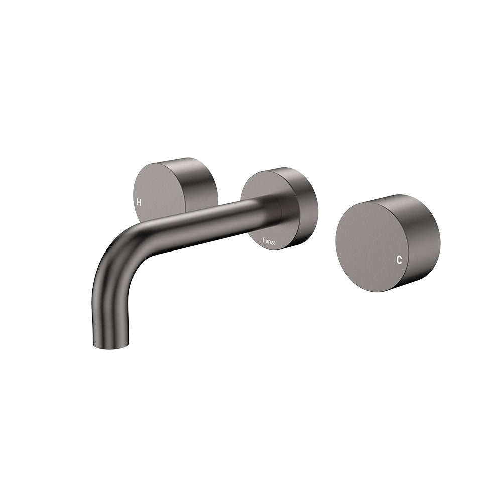 Kaya Wall Set, Round Taps, 130mm Outlet