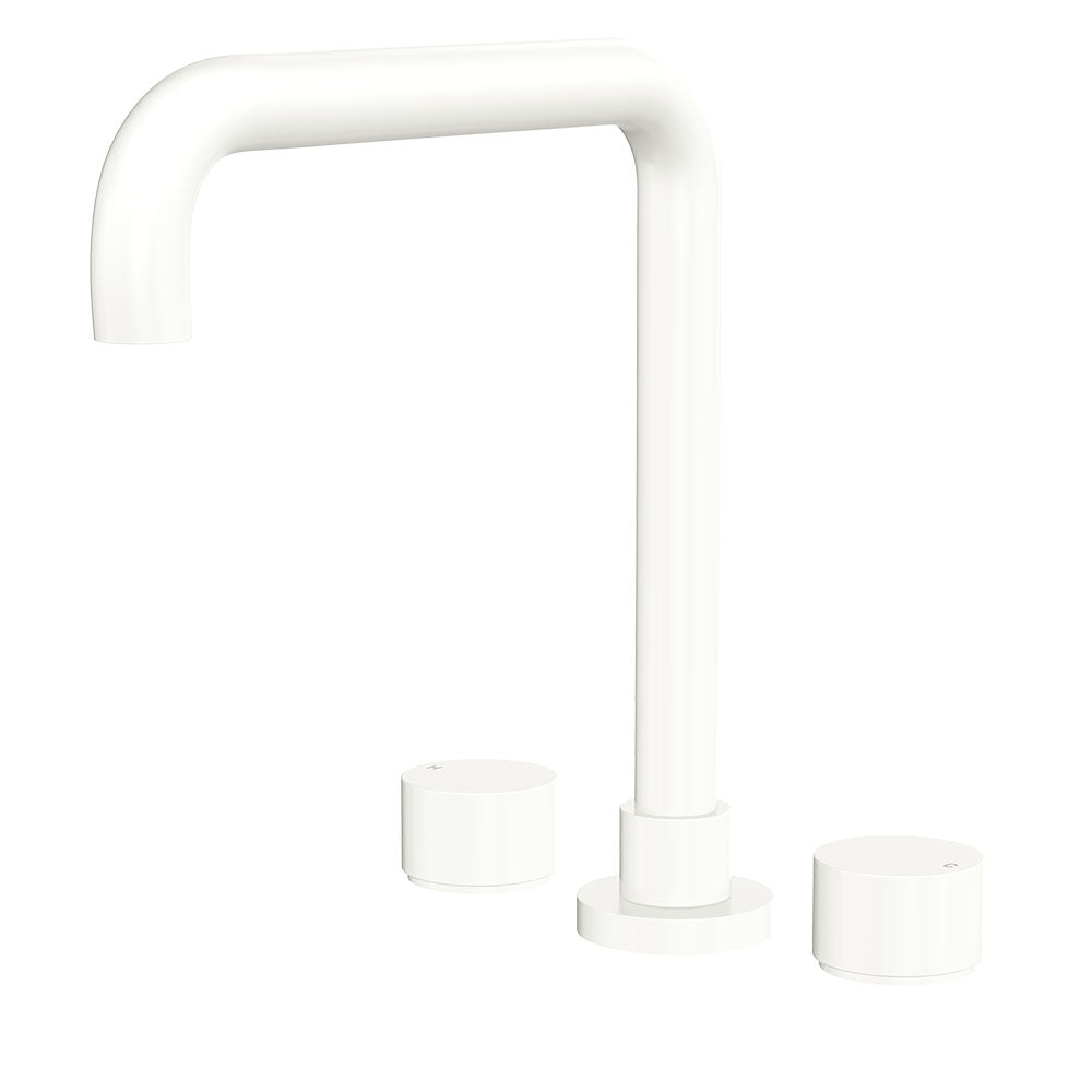 Kaya Squareline Hob Set, Round Taps