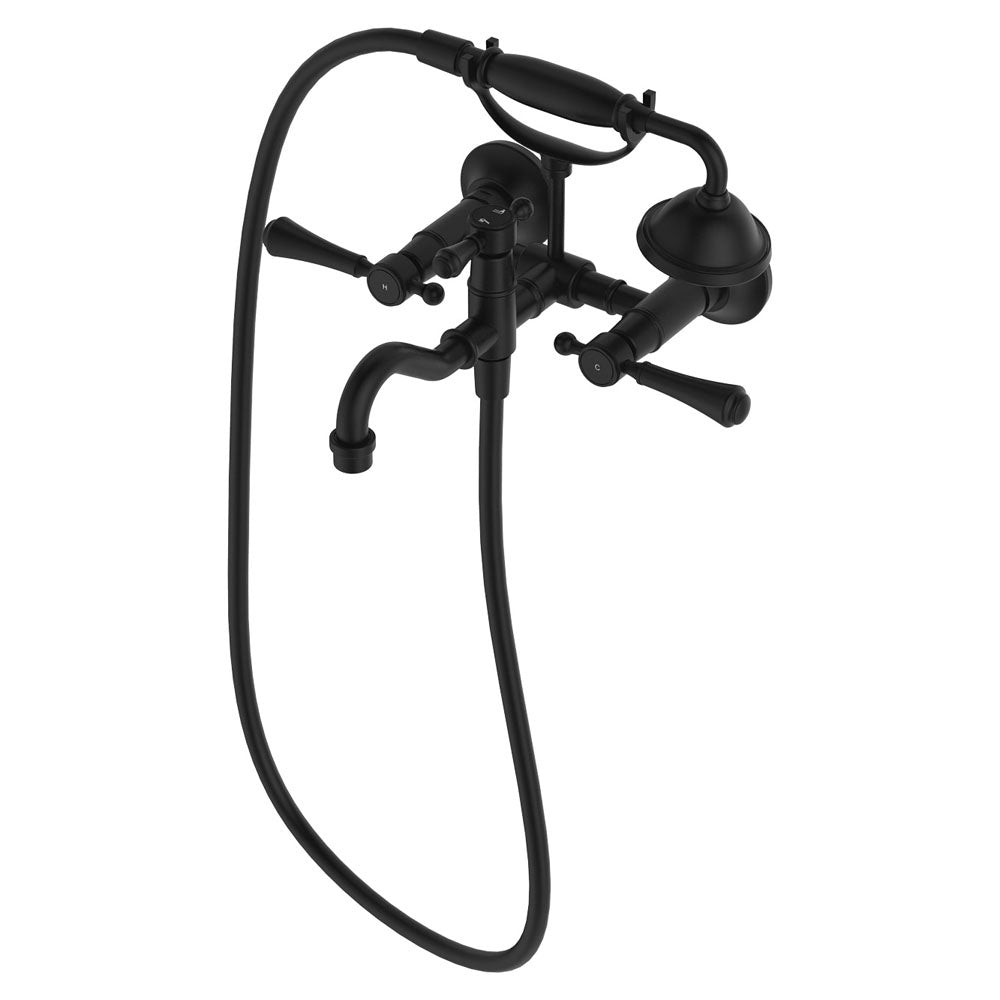 Lillian Lever Exposed Bath Tap Set with Hand Shower