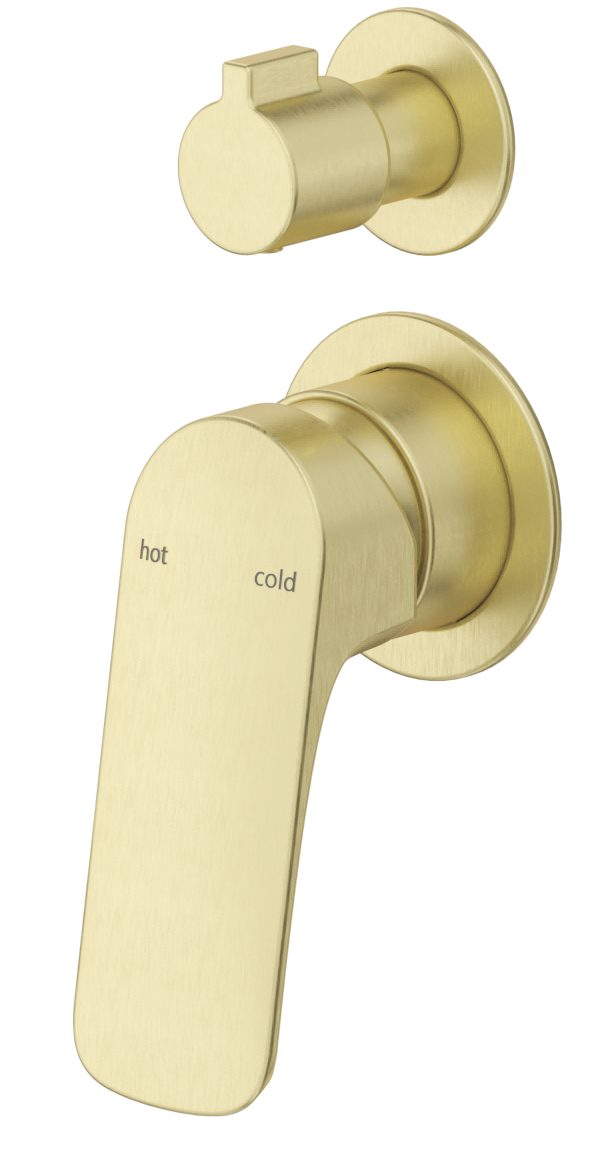Kaza Shower Mixer Diverter - 2P - TRIM KIT ONLY - Neche Interiors