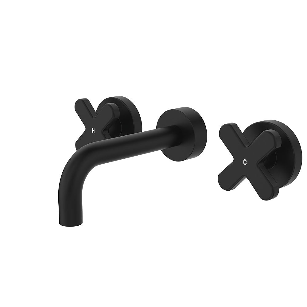 Kaya Wall Set, Cross Taps, 130mm