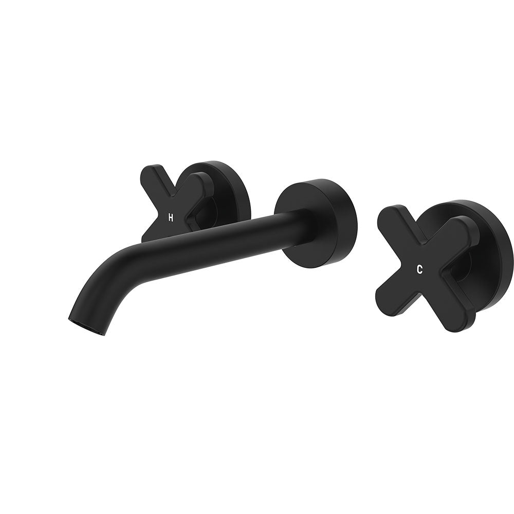 Kaya Wall Set, Cross Taps, 180mm