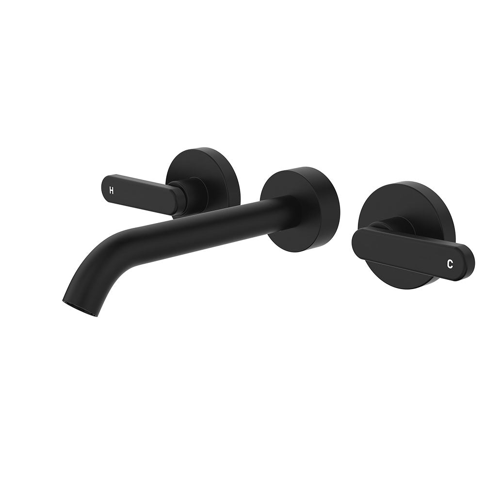 Kaya Wall Set, Lever Taps, 180mm