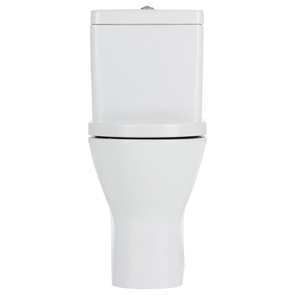 RAK Resort Back-to-Wall Toilet Suite, Gloss White with Bottom Inlet - Neche Interiors