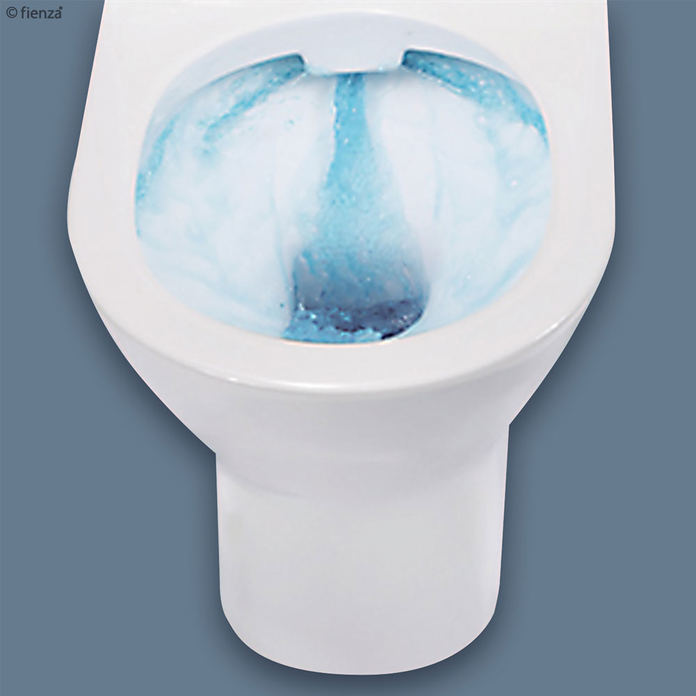 RAK Resort Back-to-Wall Toilet Suite, Gloss White with Top Inlet - Neche Interiors