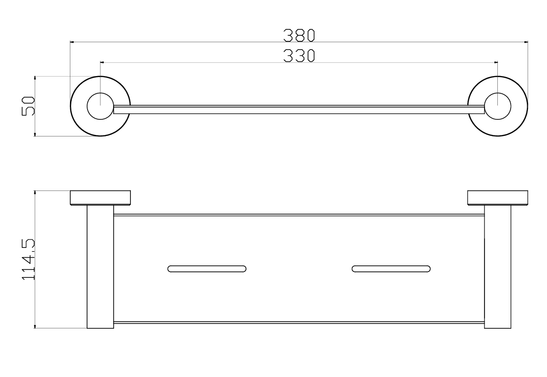 Otus Slimline Metal Shelf - Neche Interiors