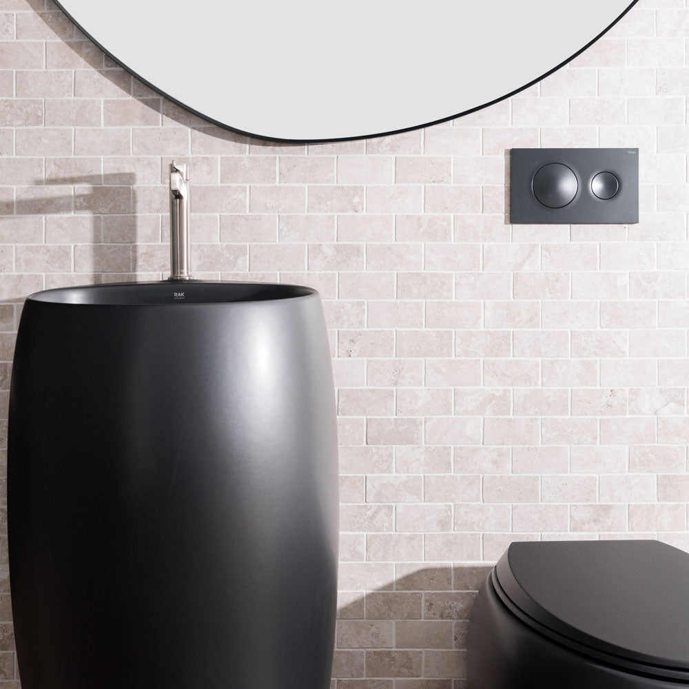 RAK Cloud Freestanding Basin, Matte Black