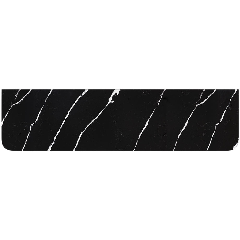 Nero Vena Silica Free Stone Top Curved Full Depth - Neche Interiors
