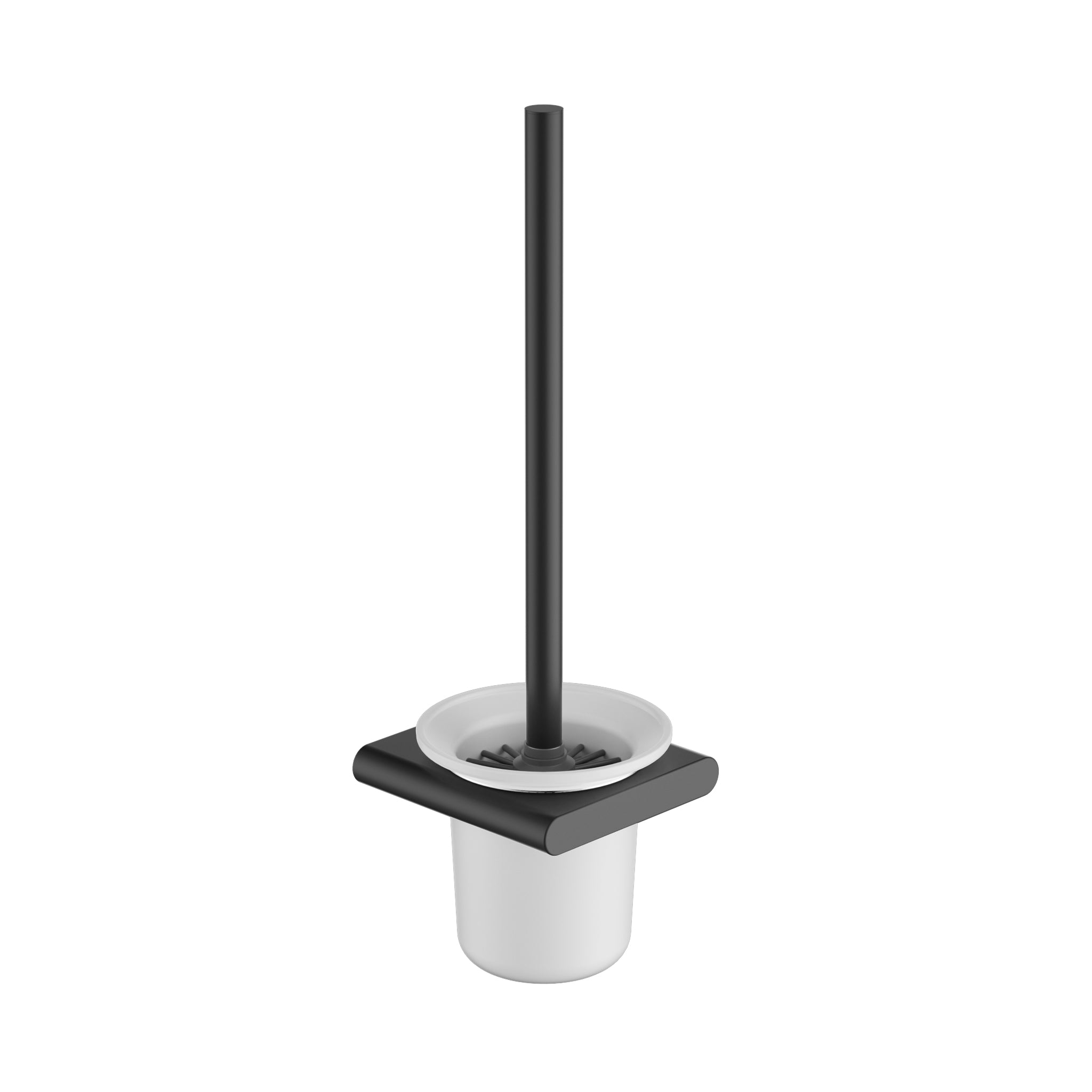 Cora Toliet Brush Set - Matt Black