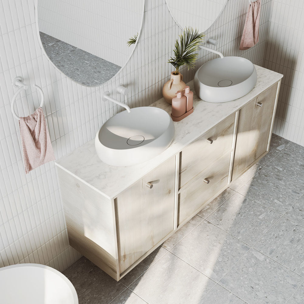 RAK Cloud Above Counter Basin, Matte White