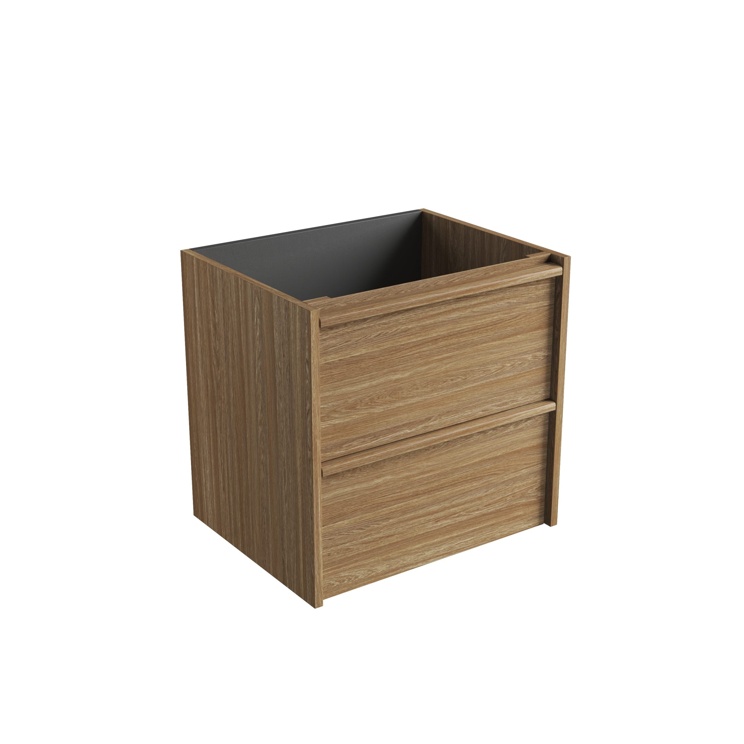 Venetta Framed Wall Hung Harvest Oak Vanity - Neche Interiors