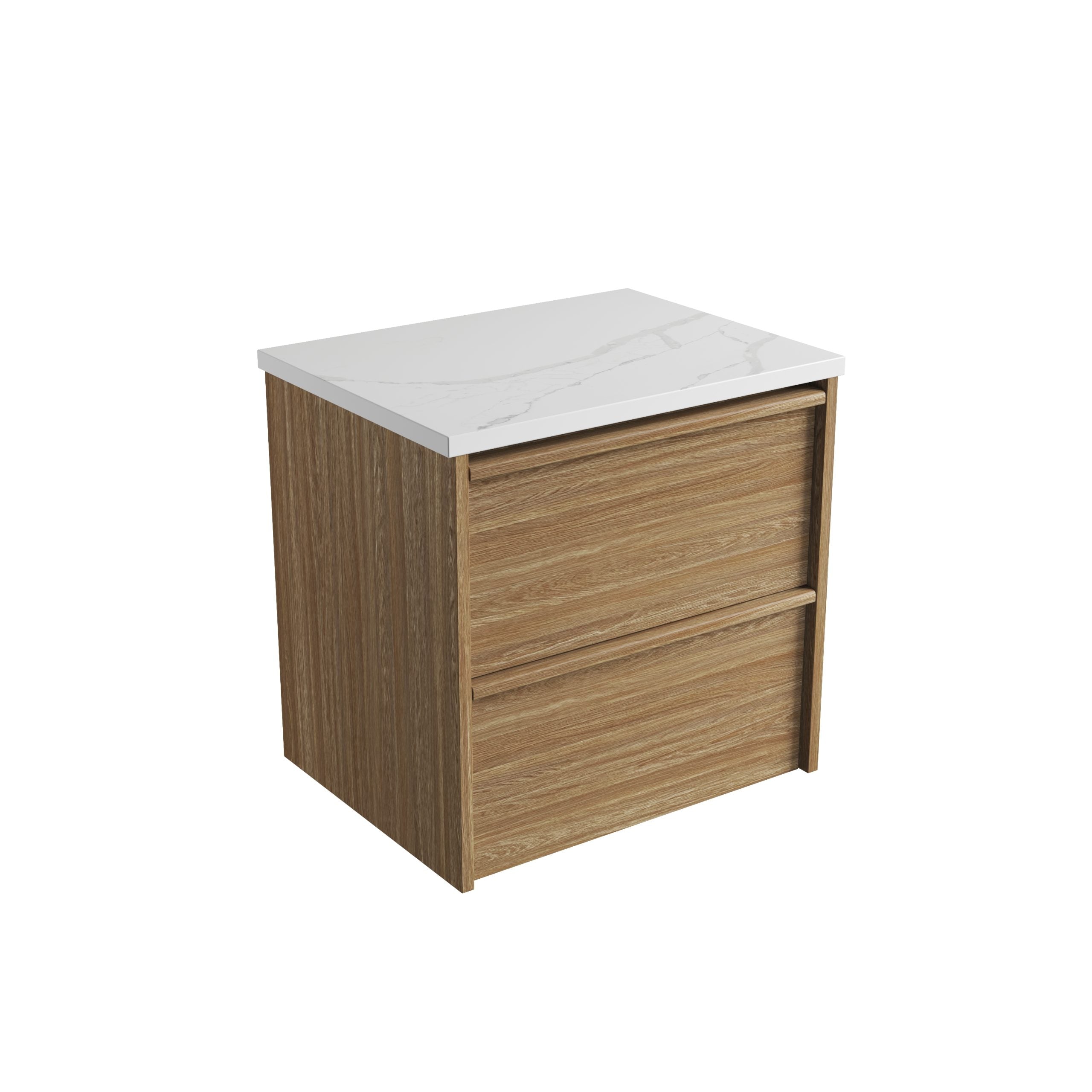 Venetta Framed Wall Hung Harvest Oak Vanity - Neche Interiors