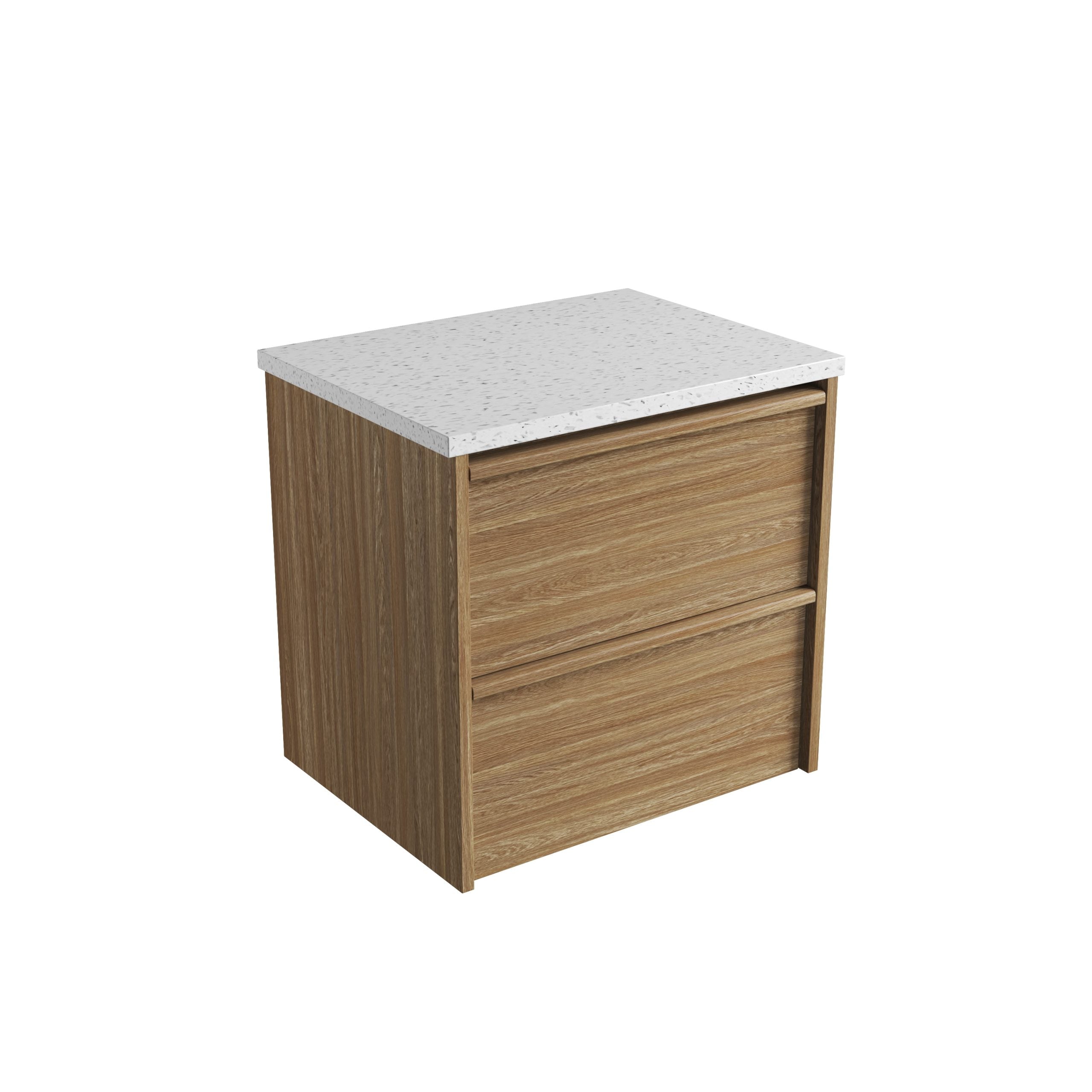 Venetta Framed Wall Hung Harvest Oak Vanity - Neche Interiors