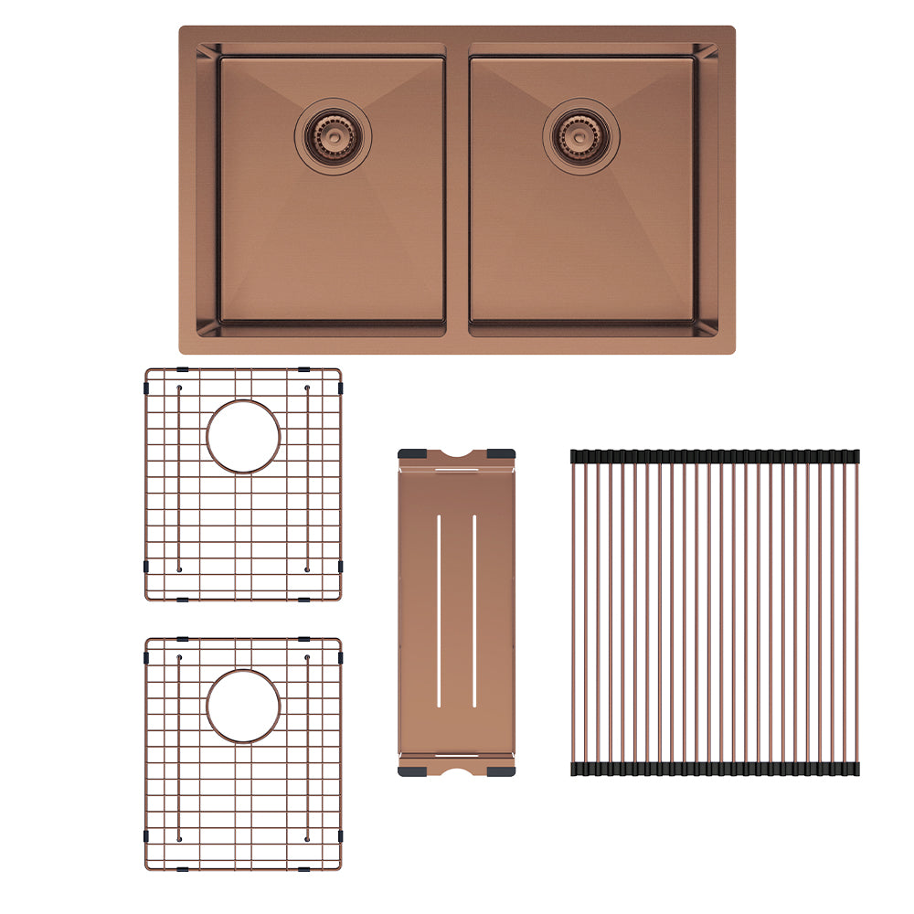 Hana 27L/27L Double Kitchen Sink Kit
