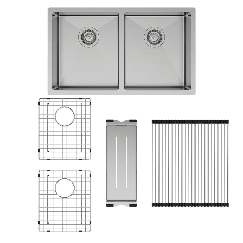 Hana 27L/27L Double Kitchen Sink Kit