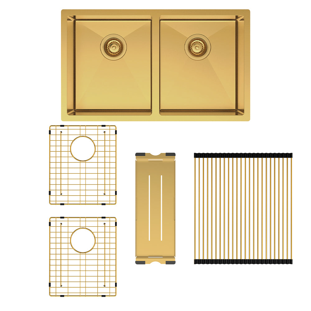 Hana 27L/27L Double Kitchen Sink Kit
