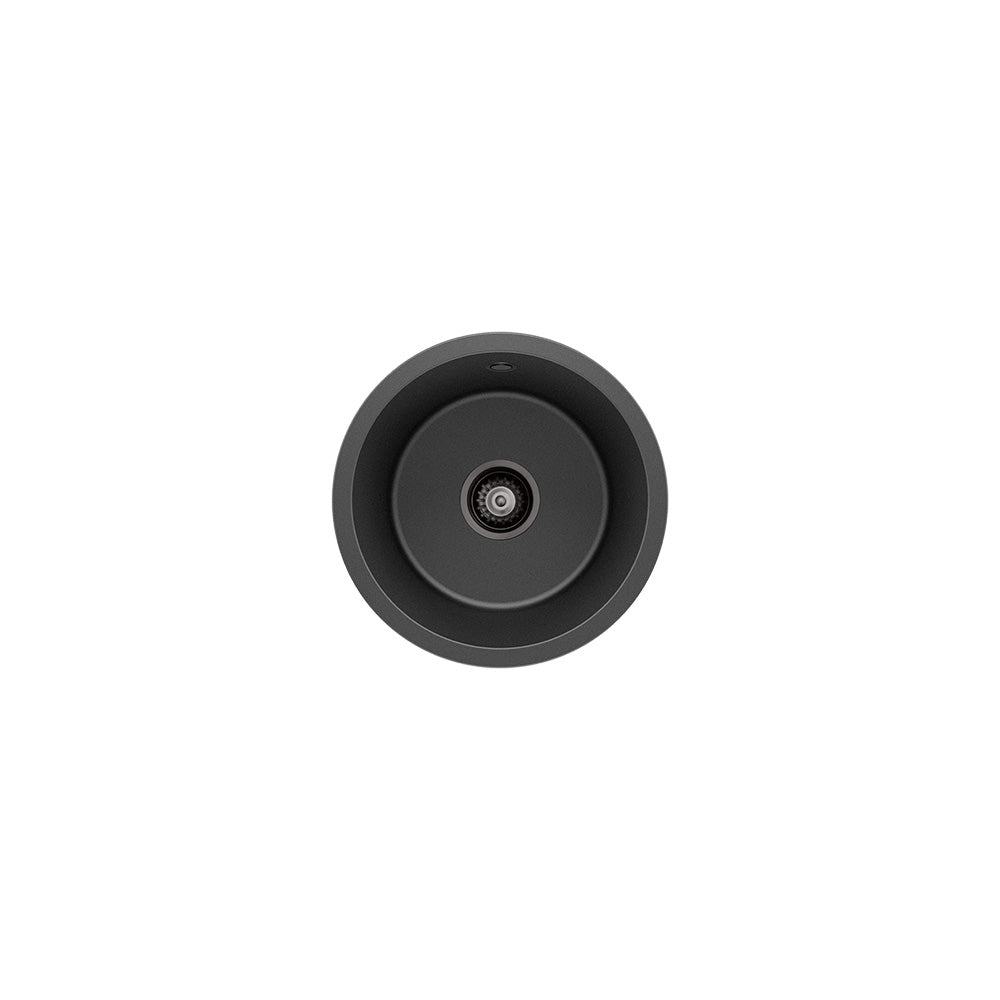 Kuro Granite 22L Round Single Bowl Kitchen Sink