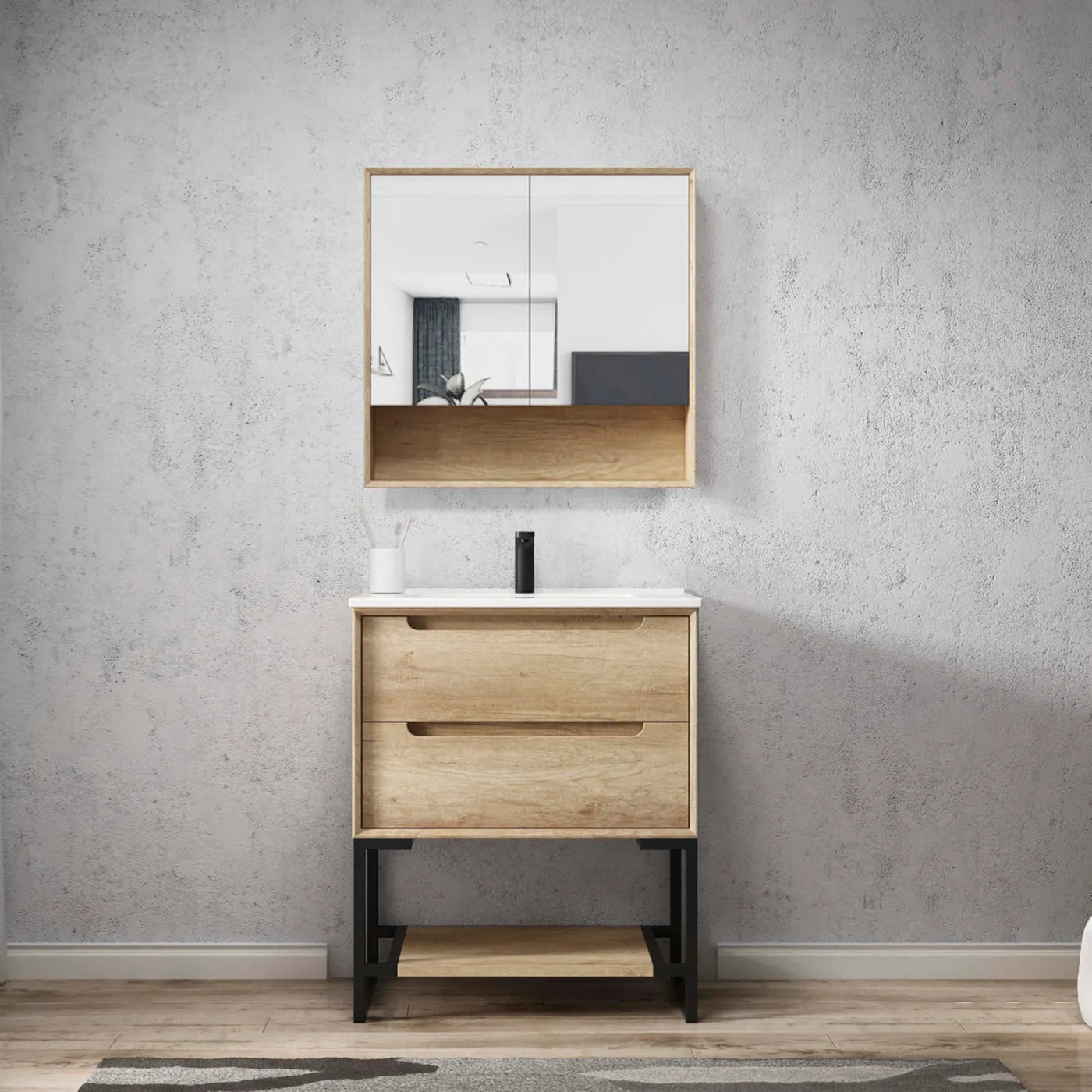 Byron Shaving Cabinet With Shelf - Neche Interiors