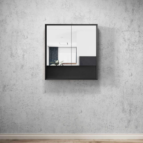 Marlo Shaving Cabinet With Shelf - Matte Black
