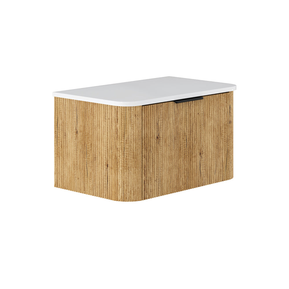 Minka Curved Scandi Oak Cabinet