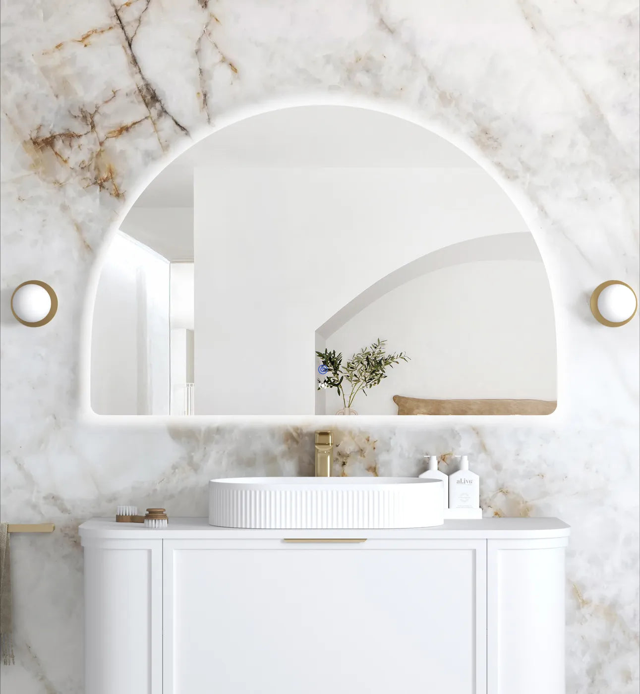 Moonlight Archie Frameless LED Mirror - Neche Interiors