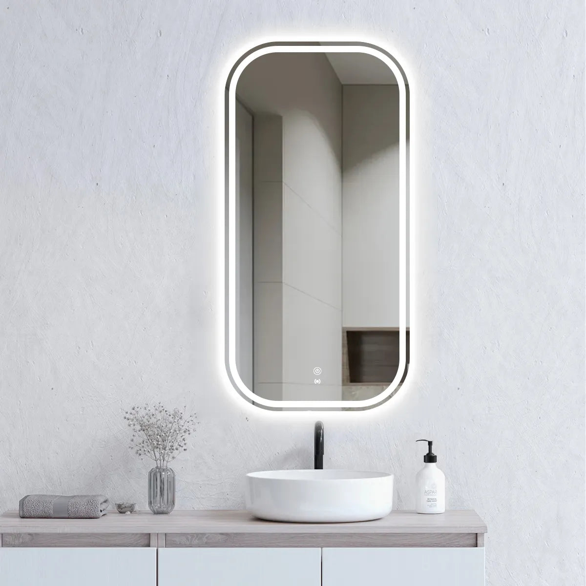 Newport LED Frameless Mirror - Neche Interiors